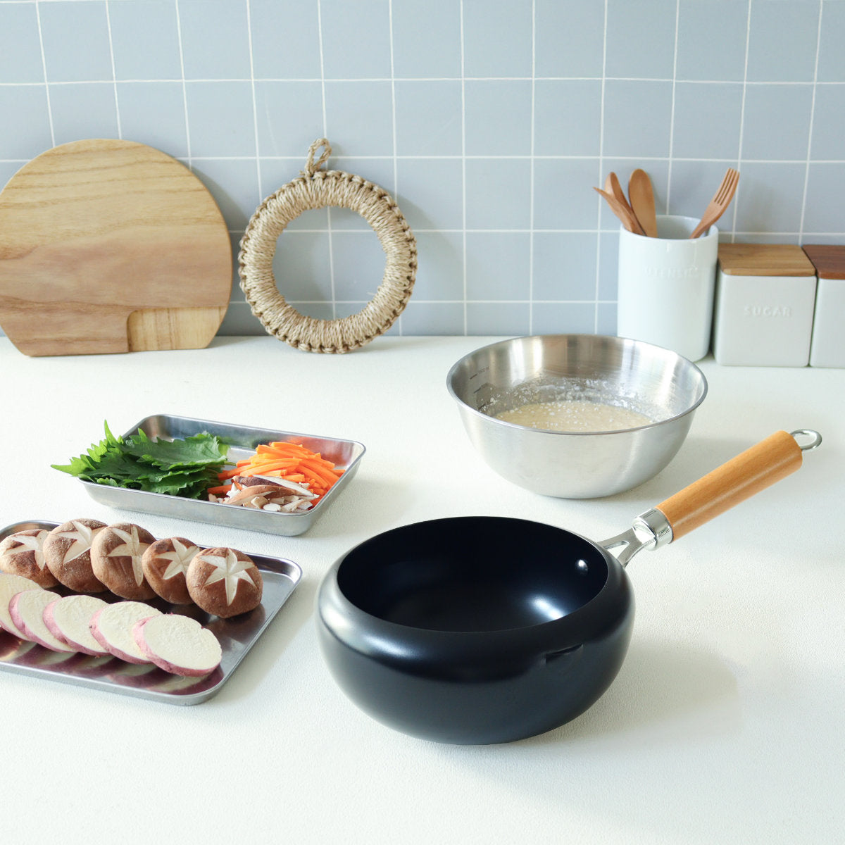 片手天ぷら鍋 20cm IH対応 ラルス 油はねしにくい揚げ鍋 – ハウジー