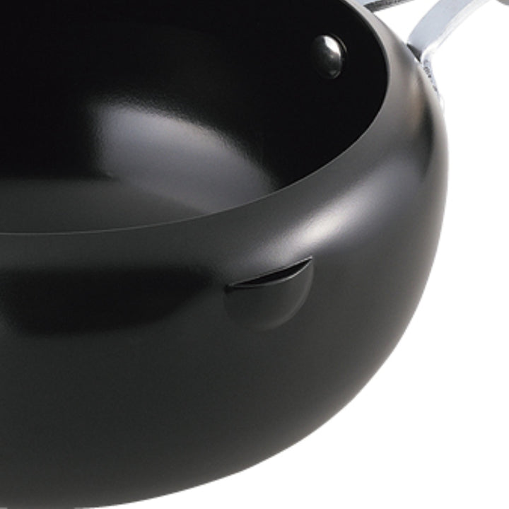 片手天ぷら鍋20cmIH対応蓋付きラルス油はねしにくい揚げ鍋