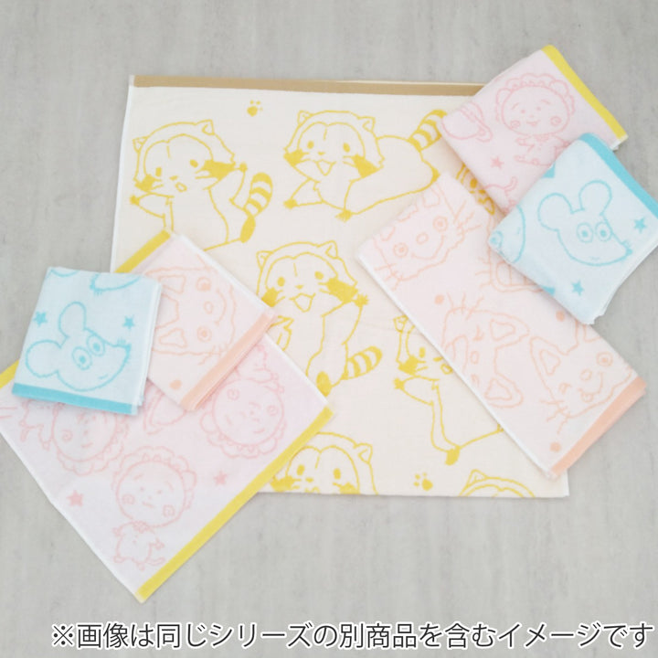 フェイスタオル絵本キャラクター無撚糸34×80cm
