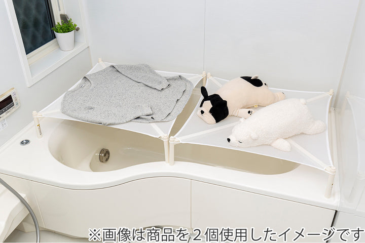 セーター干しネット平置き平干し