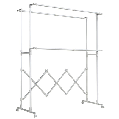 物干し 室内物干し 伸縮自在物干し台 アルミ