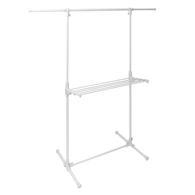 物干しスタンド 洗濯物干し 伸縮式物干し H型 タオルバー付き