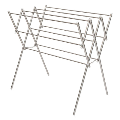 物干し ステンレス バスタオルハンガー 折りたたみ式 伸縮式