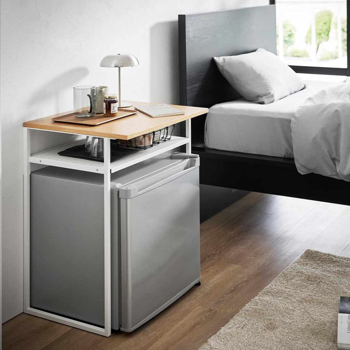 山崎実業tower引き出し付き冷蔵庫上ラックタワー45L用