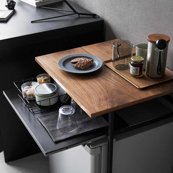 山崎実業tower引き出し付き冷蔵庫上ラックタワー45L用