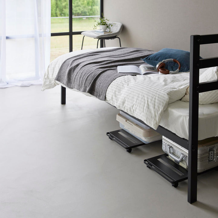 山崎実業tower押入れ収納ロング台車タワー