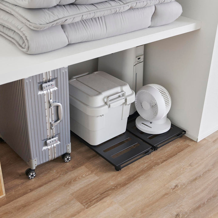 山崎実業tower押入れ収納ロング台車タワー