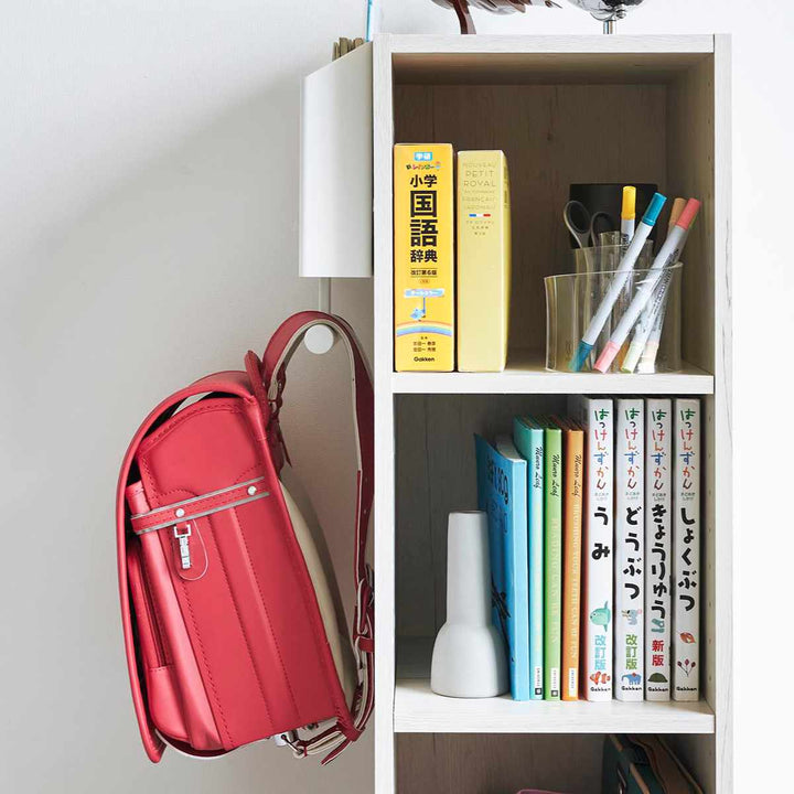 山崎実業towerウォールファイルボックス＆ランドセルハンガータワー石こうボード壁対応