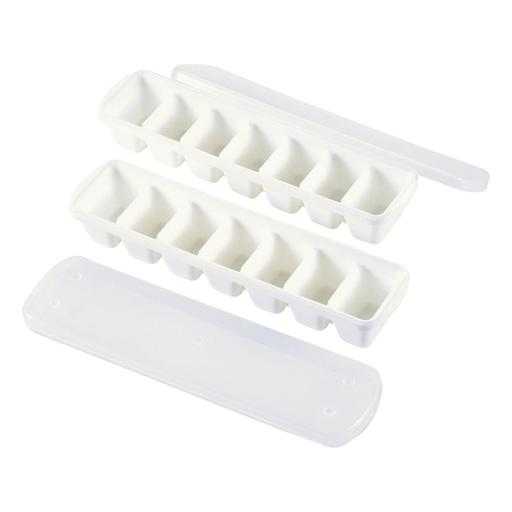 製氷皿クールランドスリムアイストレー7個取り蓋付2個組