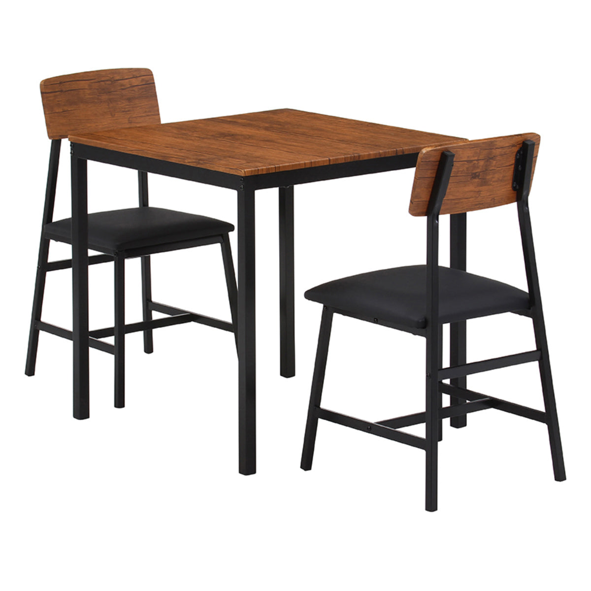 ダイニングテーブルセット 2人掛け 3点セット テーブル幅70cm チェア×2