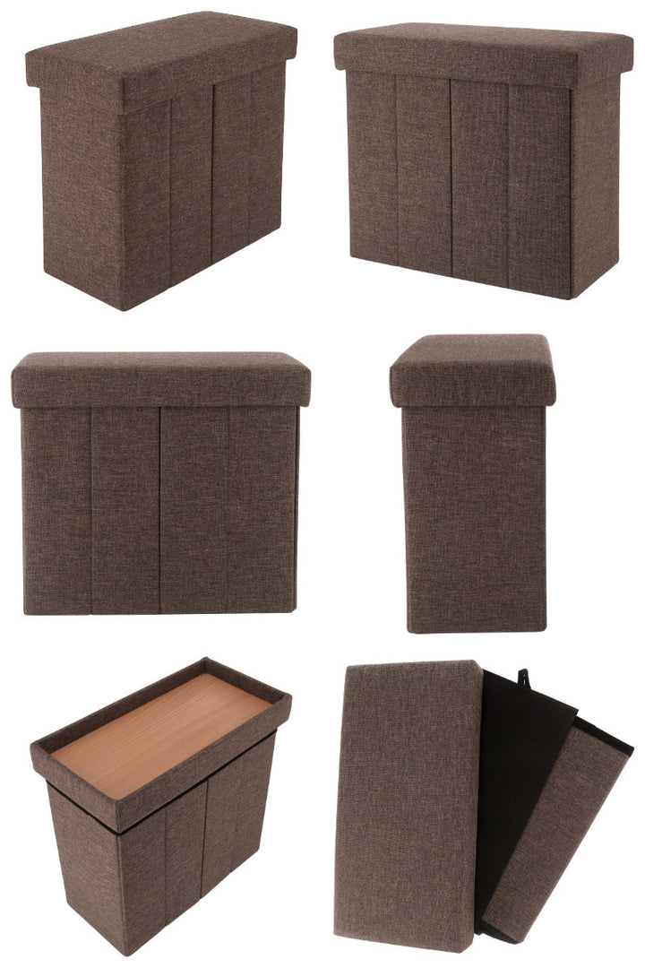 収納スツールスリムタイプテーブルにもなる収納スツール