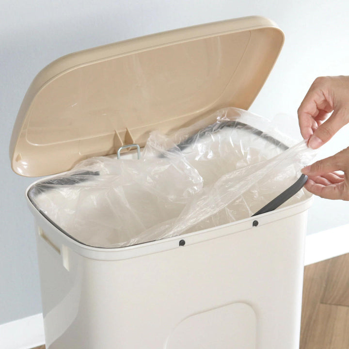 ゴミ箱26.8Lペダルペールサイドポケット付き