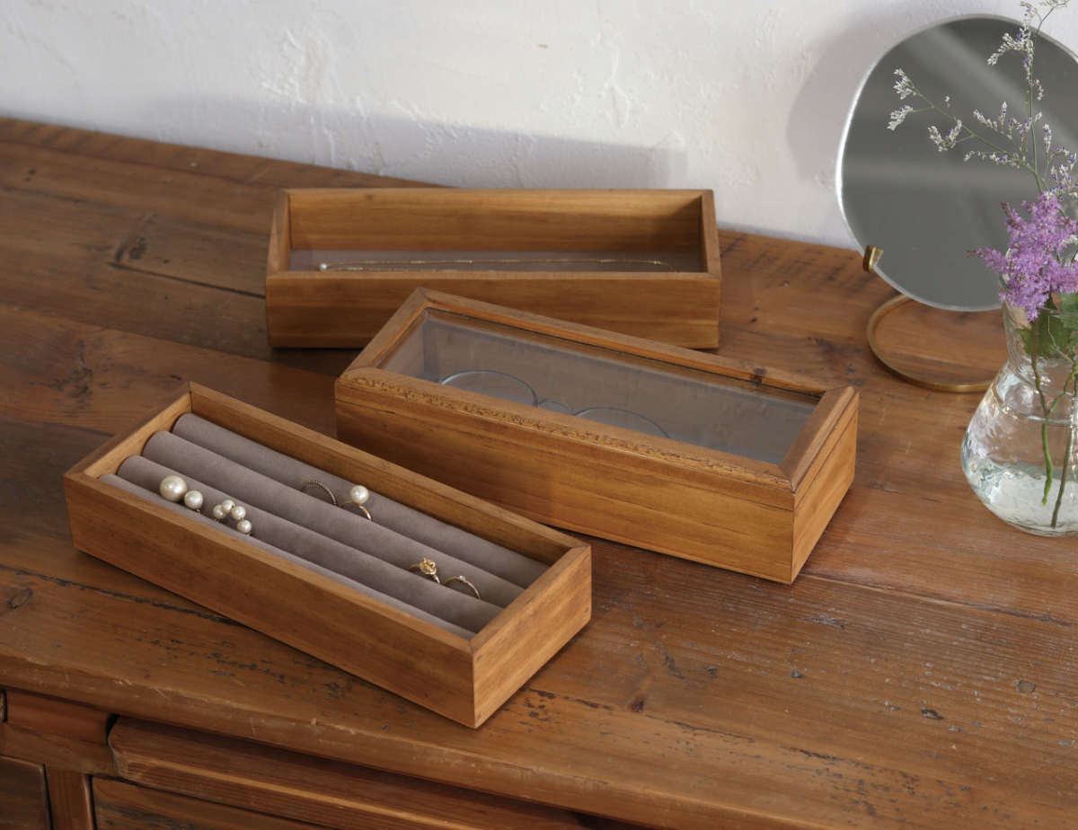 アクセサリーケース ナインマーケ パイン ミニアクセサリーケース 3段