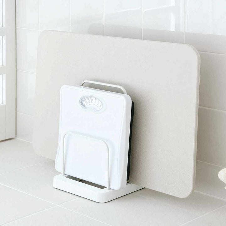 バスマットスタンドシンプルピュア珪藻土バスマット＆体重計スタンド