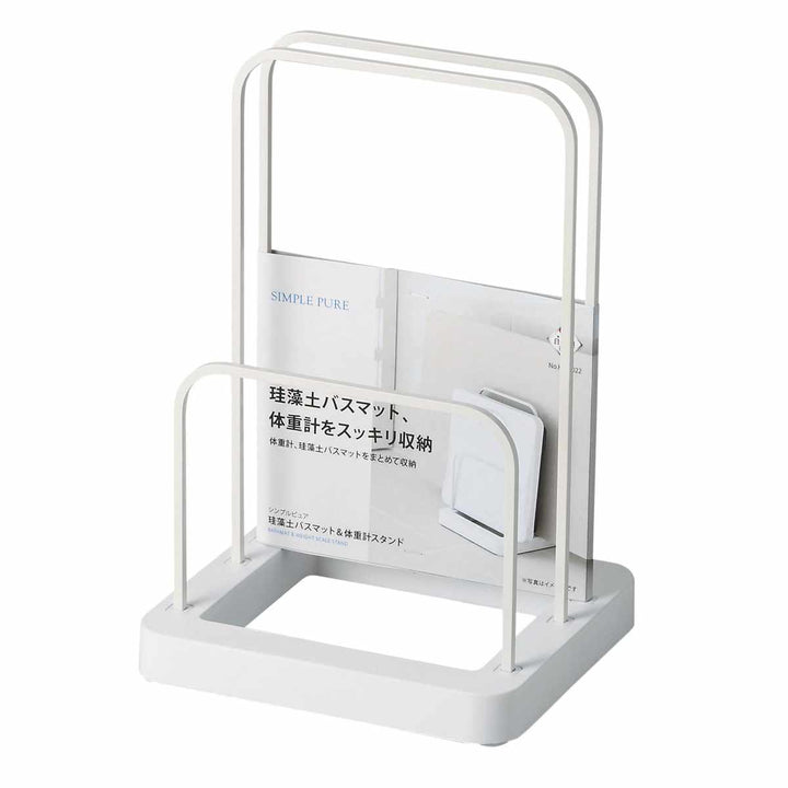 バスマットスタンドシンプルピュア珪藻土バスマット＆体重計スタンド