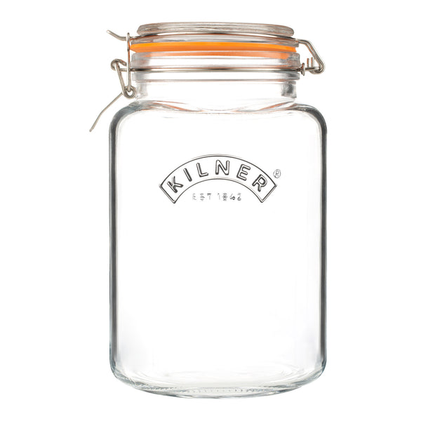 保存瓶KILNER3LClipTopSquareJar