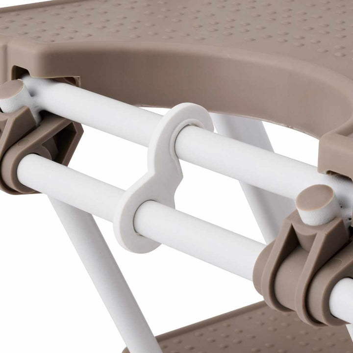 脚立コンパクト踏み台4段折りたたみホワイトラテ