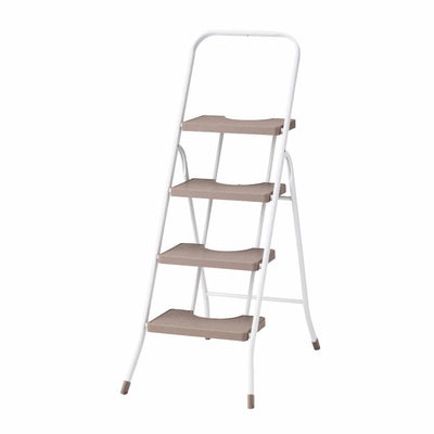 脚立 コンパクト 踏み台 4段 折りたたみ ホワイトラテ