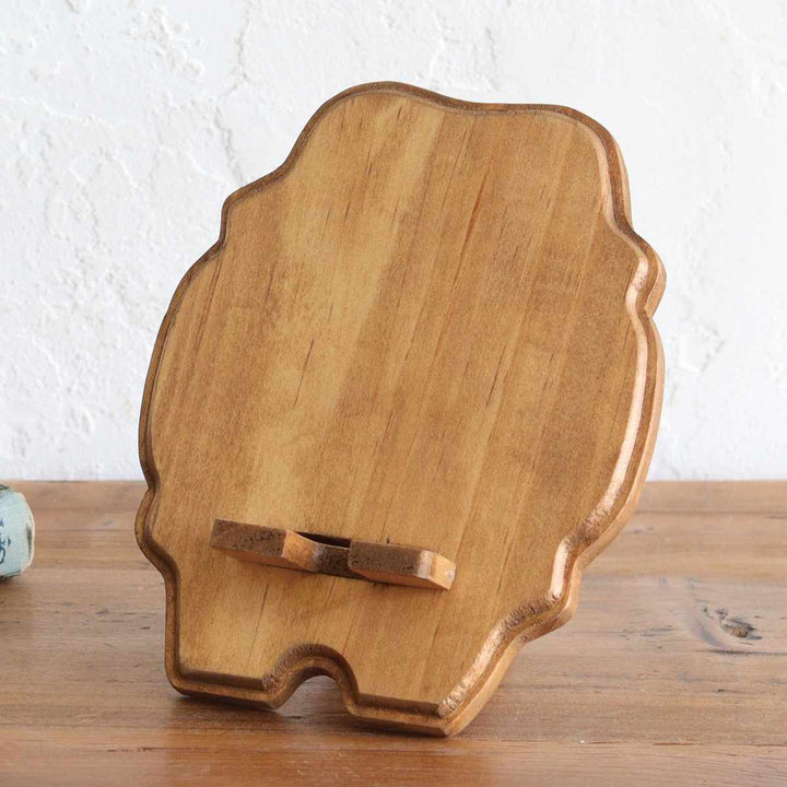 ナインマーケパインスマホスタンド天然木