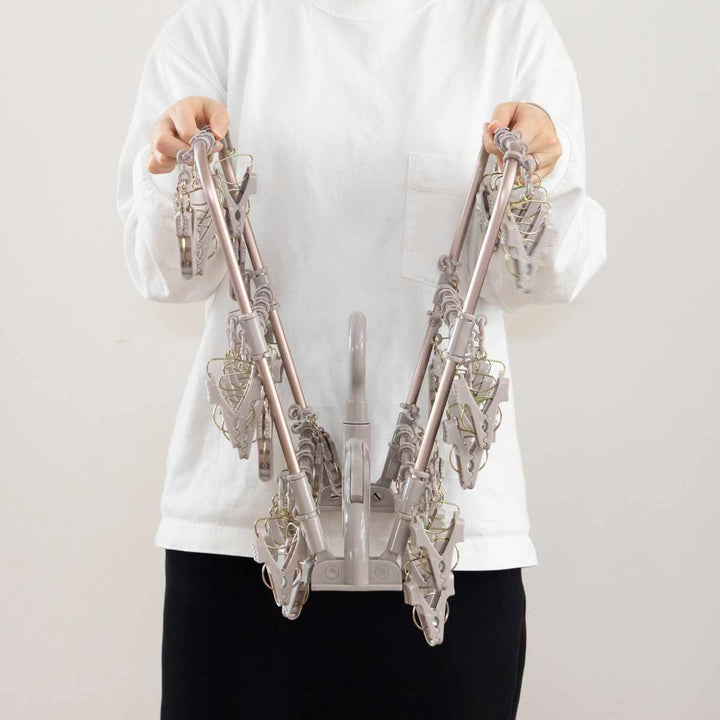 洗濯ハンガーALUMIHANGERアルミランドリーハンガー角ハンガー42ピンチ