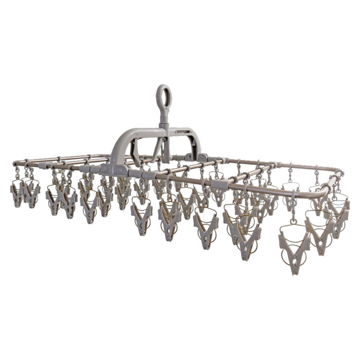 洗濯ハンガーALUMIHANGERアルミランドリーハンガー角ハンガー42ピンチ