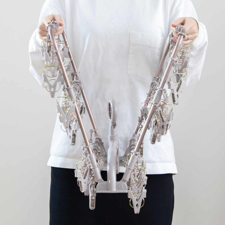 洗濯ハンガーALUMIHANGERアルミランドリーハンガー角ハンガー52ピンチ