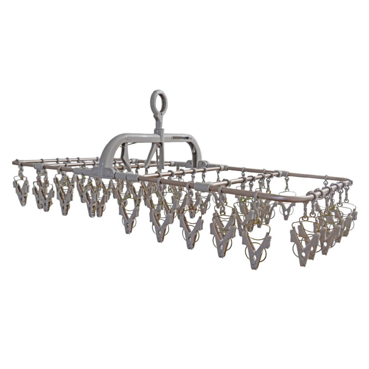 洗濯ハンガーALUMIHANGERアルミランドリーハンガー角ハンガー52ピンチ