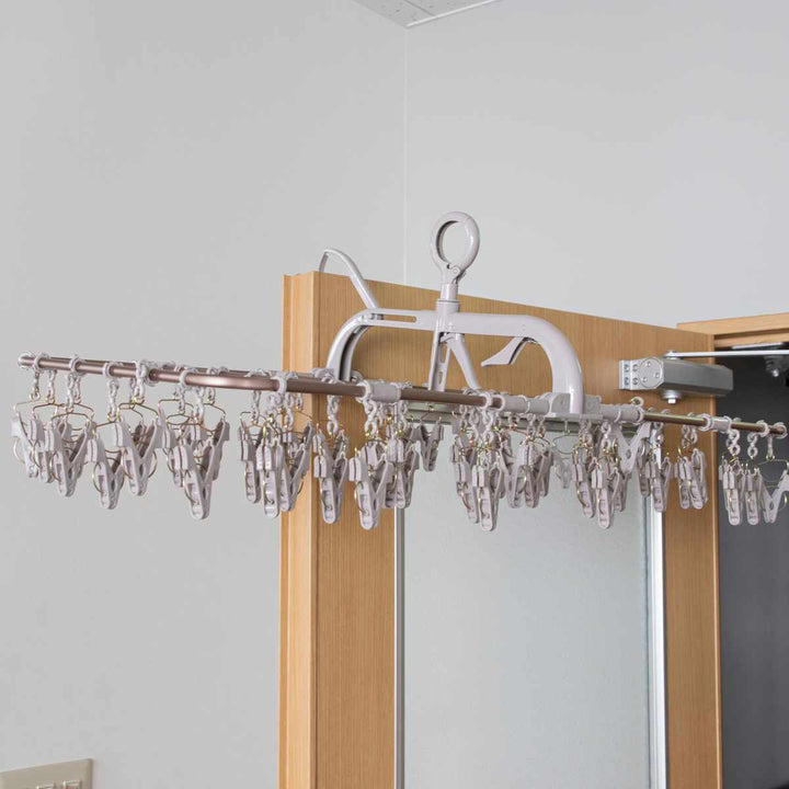 洗濯ハンガーALUMIHANGERアルミランドリーハンガー角ハンガー52ピンチ