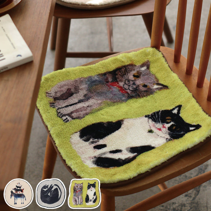 アトリエKOTETSUチェアパッドブレーメンネコ