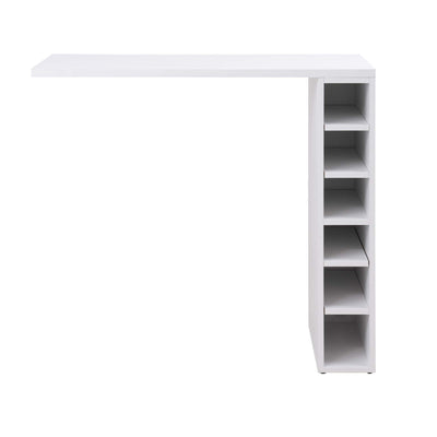 拡張テーブル 幅90cm 棚付き ホワイトリヴ