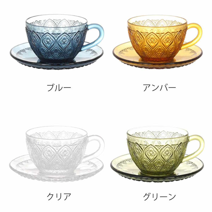 カップ＆ソーサーGLASSCUP＆SAUCERFIORE