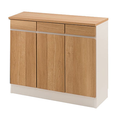 リビングボード 幅90cm カウンター下収納 GYMシリーズ 日本製 完成品