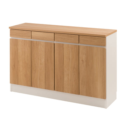 リビングボード 幅119cm カウンター下収納 GYMシリーズ 日本製 完成品