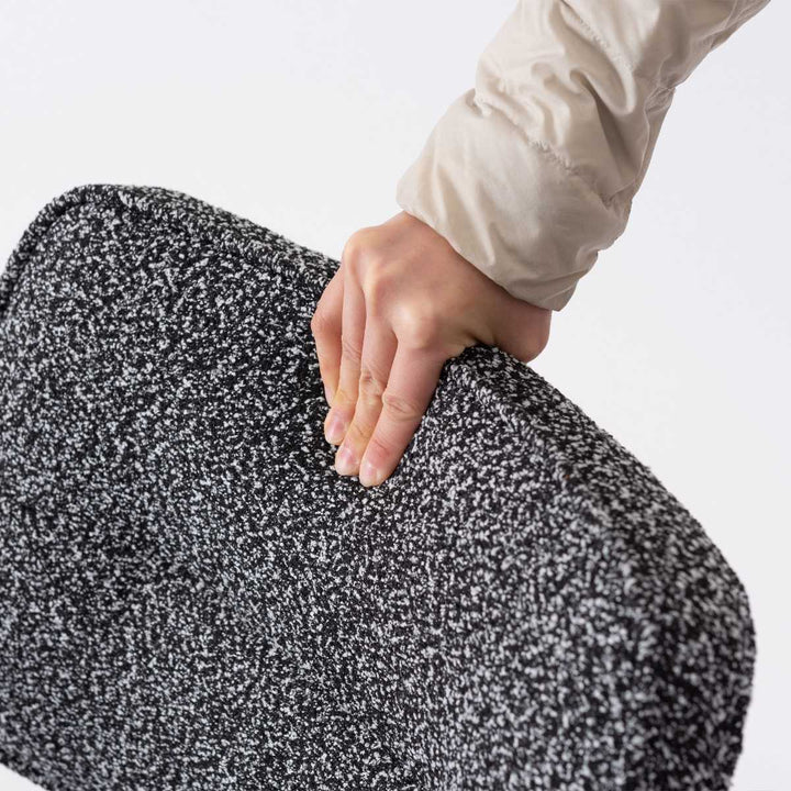 ダイニングチェア座面高48cmアームチェアブークレ生地