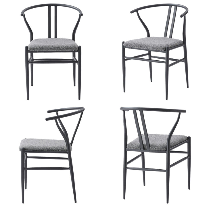 ダイニングチェア座面高45cmハーフアーム