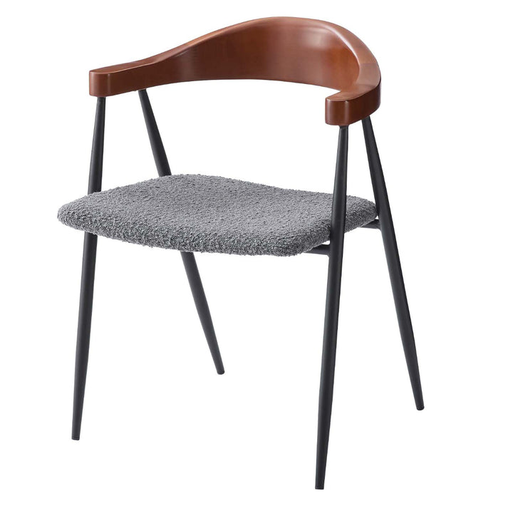 ダイニングチェア座面高44cmスチール脚