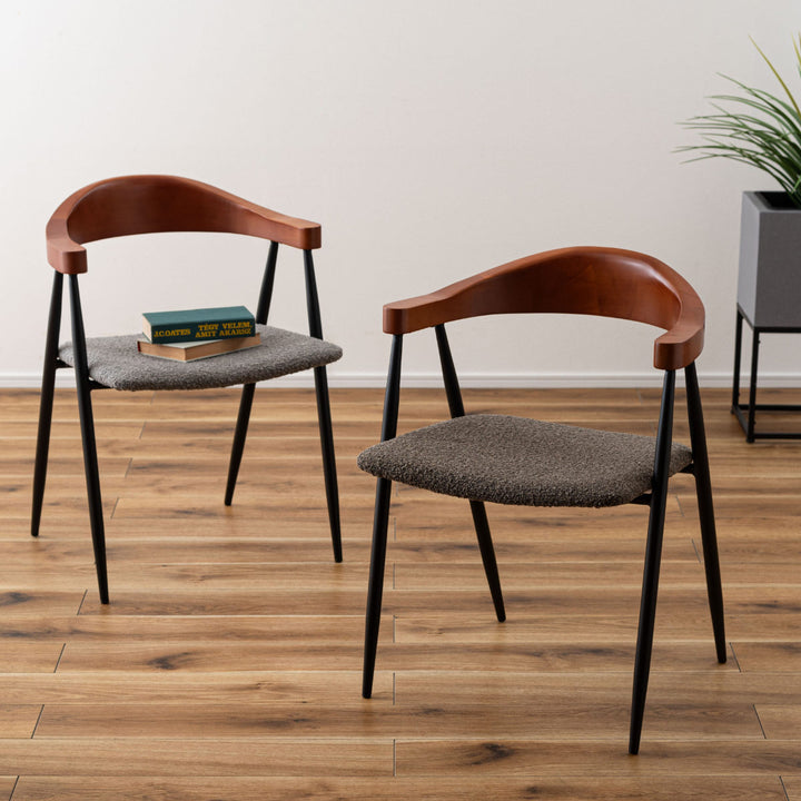 ダイニングチェア座面高44cmスチール脚