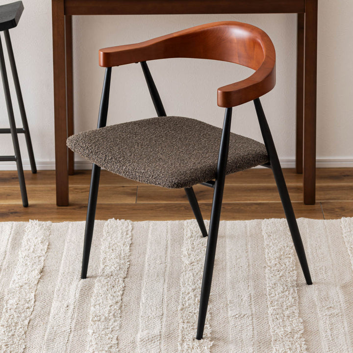 ダイニングチェア座面高44cmスチール脚