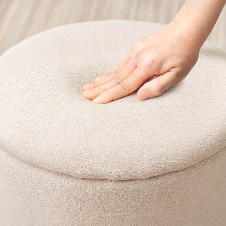 スツール円型高さ37cm収納付