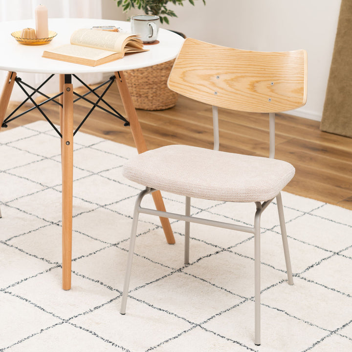 ダイニングチェア座面高47cmスチール脚