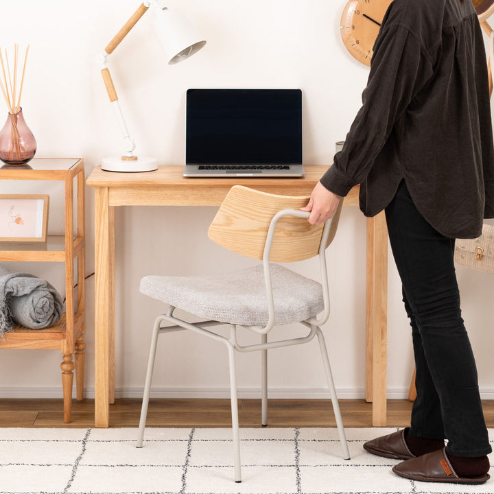 ダイニングチェア座面高47cmスチール脚