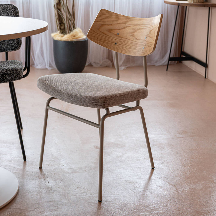 ダイニングチェア座面高47cmスチール脚