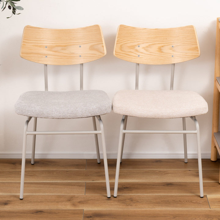 ダイニングチェア座面高47cmスチール脚