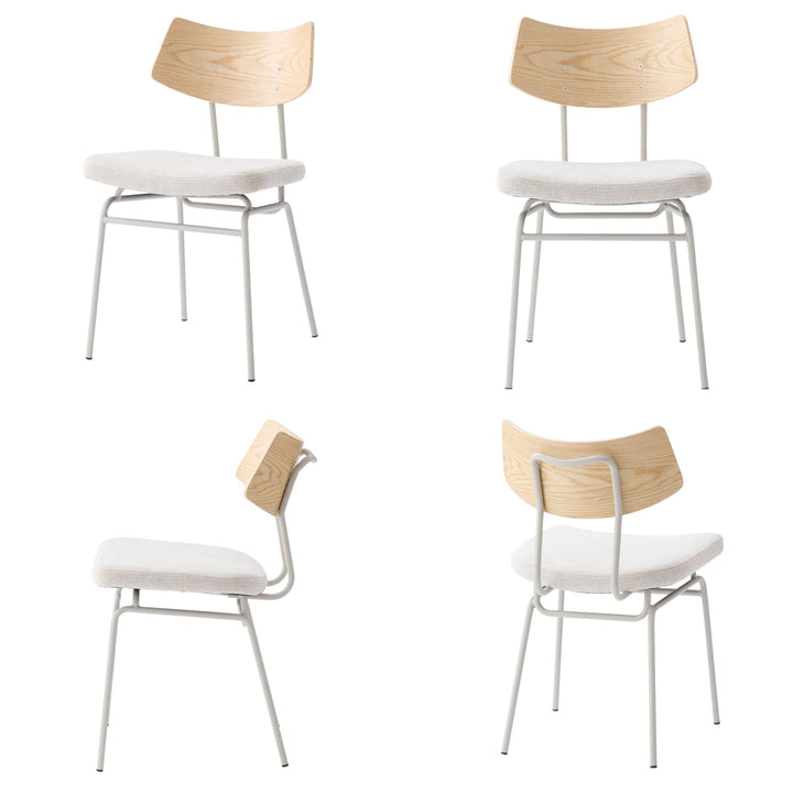 ダイニングチェア座面高47cmスチール脚