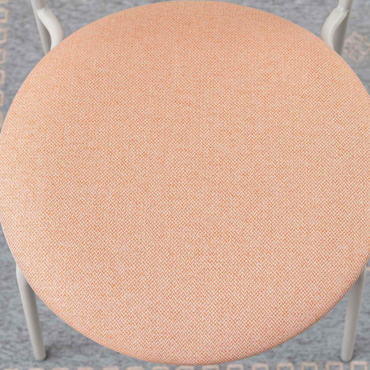 ダイニングチェア座面高45cmくすみカラーファブリック座面