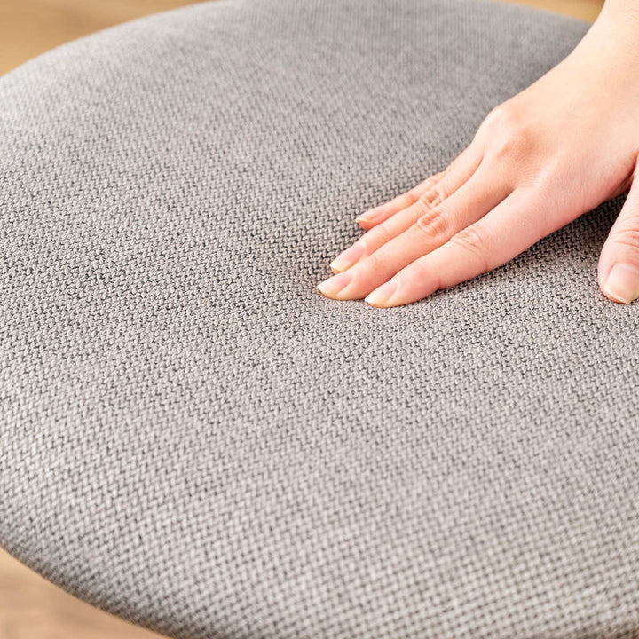 ダイニングチェア座面高45cmくすみカラーファブリック座面