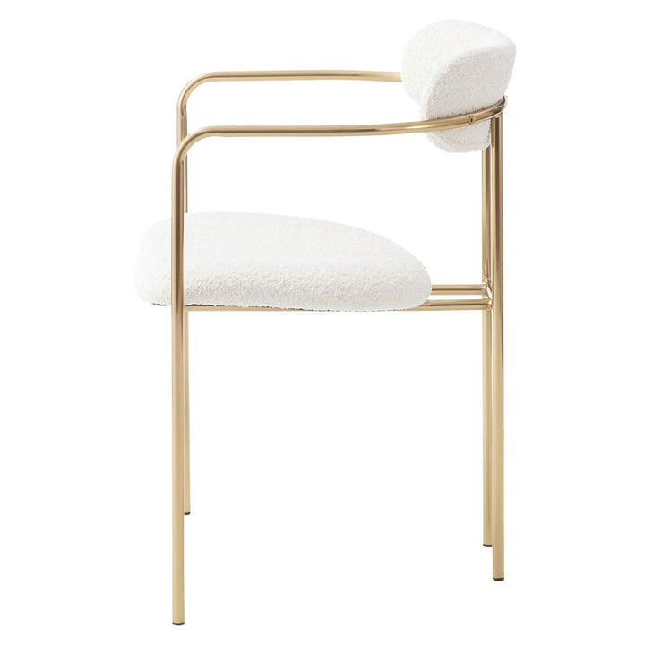 ダイニングチェア座面高46cmアームチェアアンティークゴールド