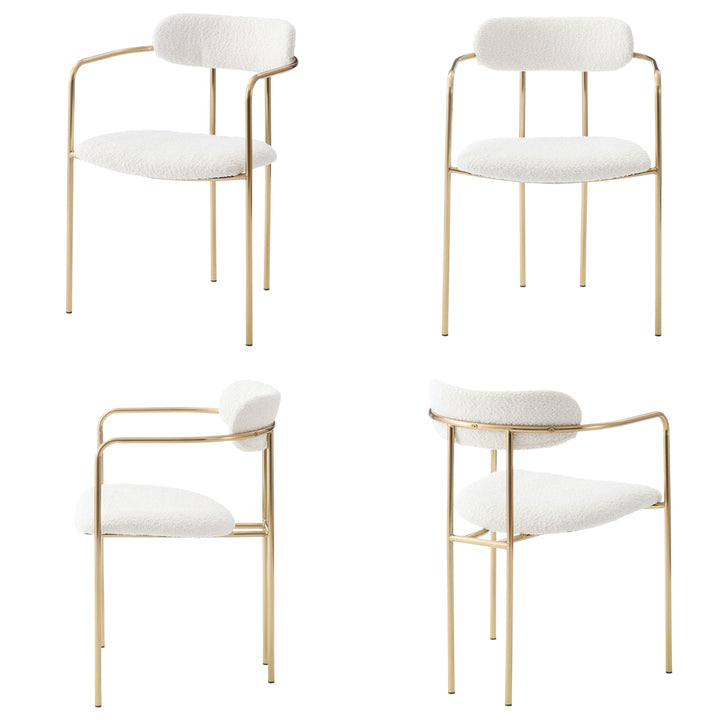 ダイニングチェア座面高46cmアームチェアアンティークゴールド