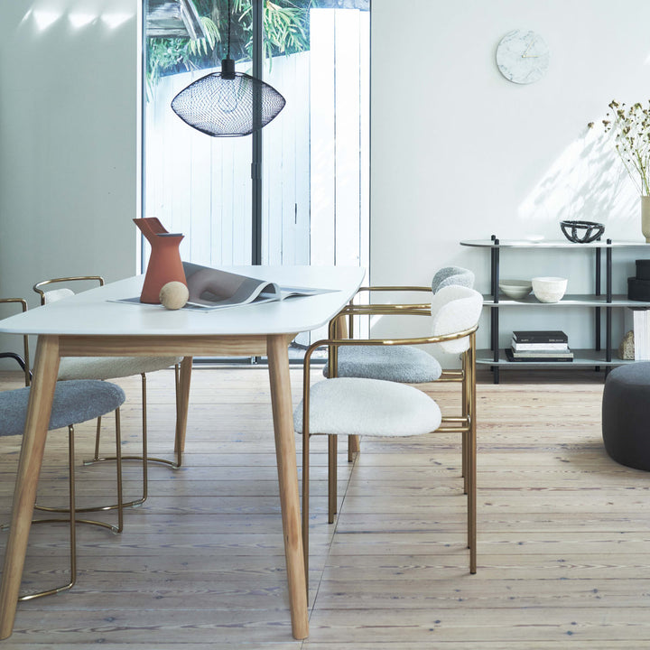 ダイニングチェア座面高46cmアームチェアアンティークゴールド