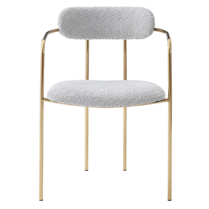 ダイニングチェア座面高46cmアームチェアアンティークゴールド